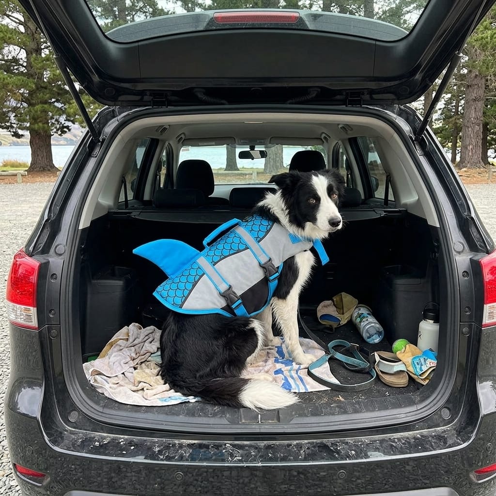 Customer photo review of WetPawz Life Jacket