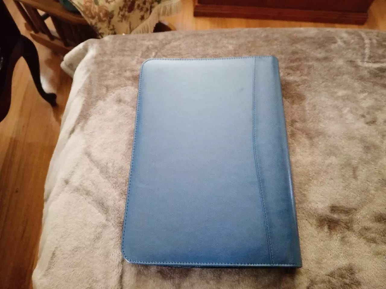 Customer photo review of Leather Portfolio Bag With Handle