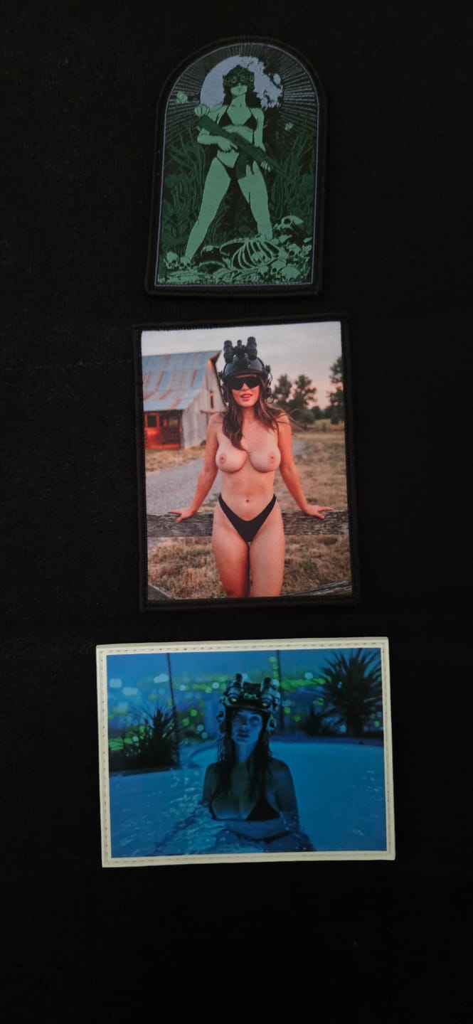 Customer photo review of (NEW) America Vol 4 - 4" x 3" Sublimation Velcro Morale Patch
