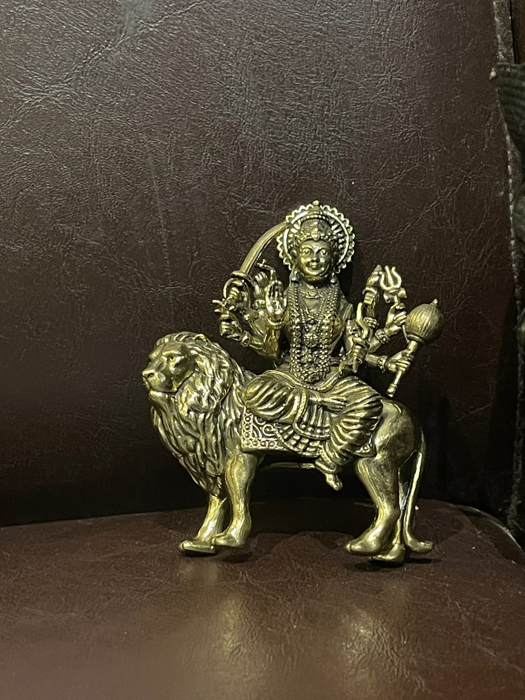 Customer photo review of Durga Mata Ji Brass Idol | Vastu Remedy for Protection, Courage & Victory | 4–5 Inch | 200–370 g