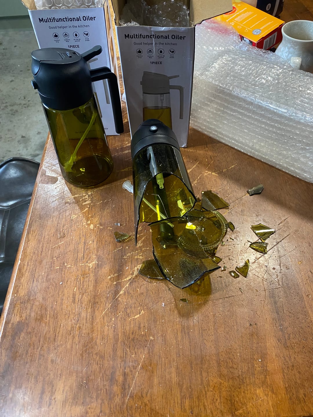 Customer photo review of 2 in 1 Oil Dispenser