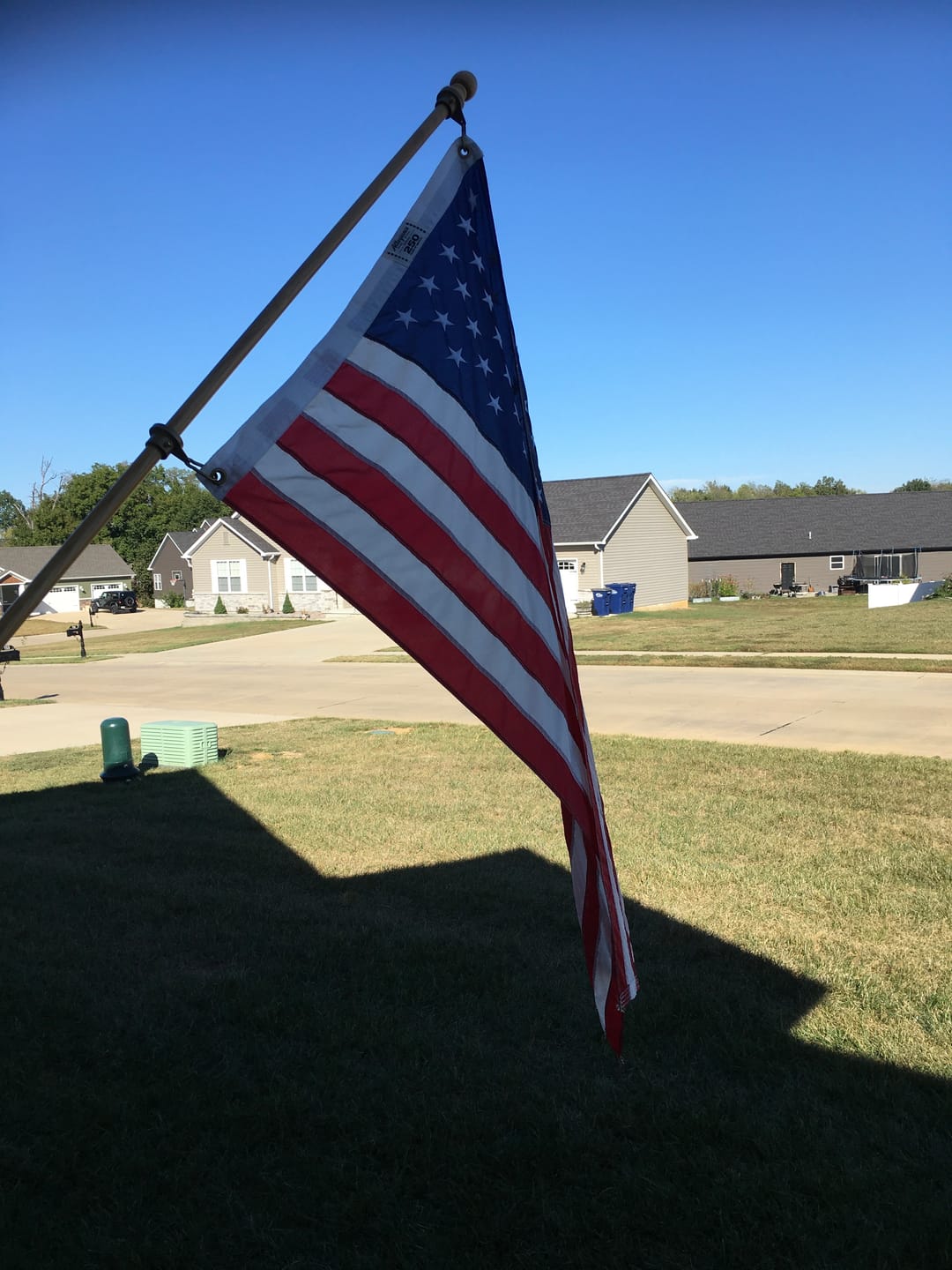 Customer photo review of 3' x 5' American Flag Set