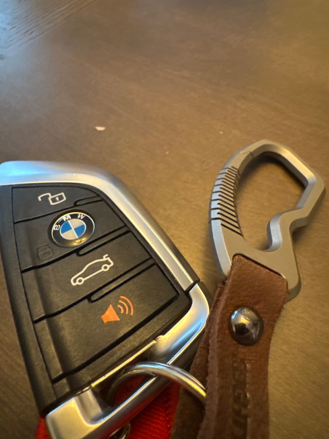 Customer photo review of 80Eighty®  Titanium Carabiner Keychain