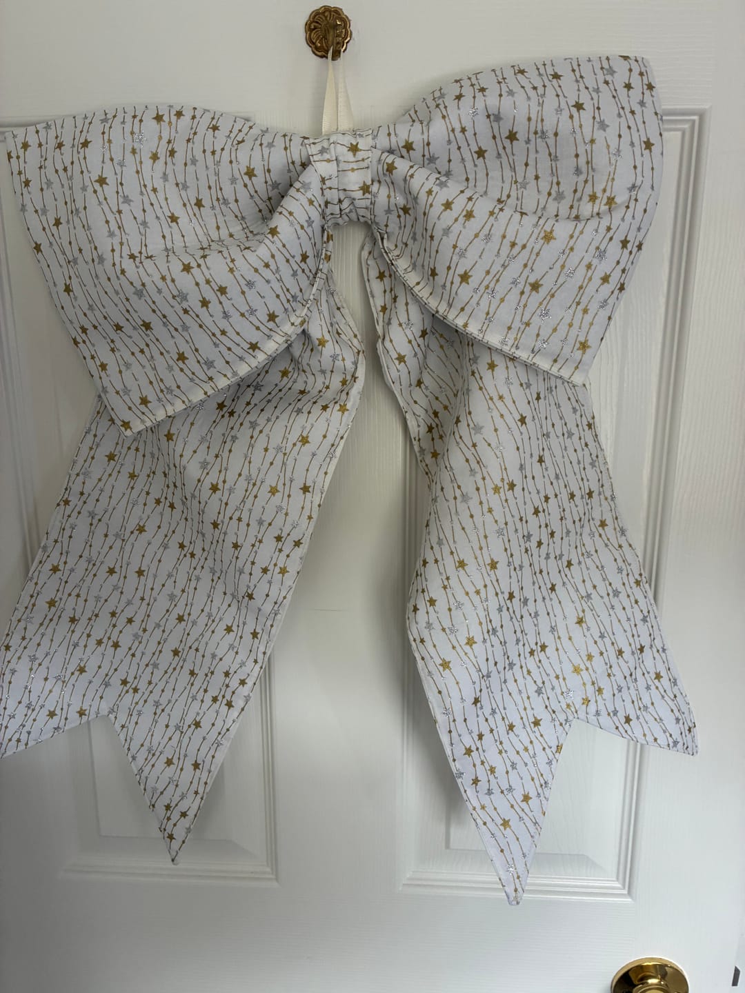 Customer photo review of Hanging Stars Christmas Cotton Fabric