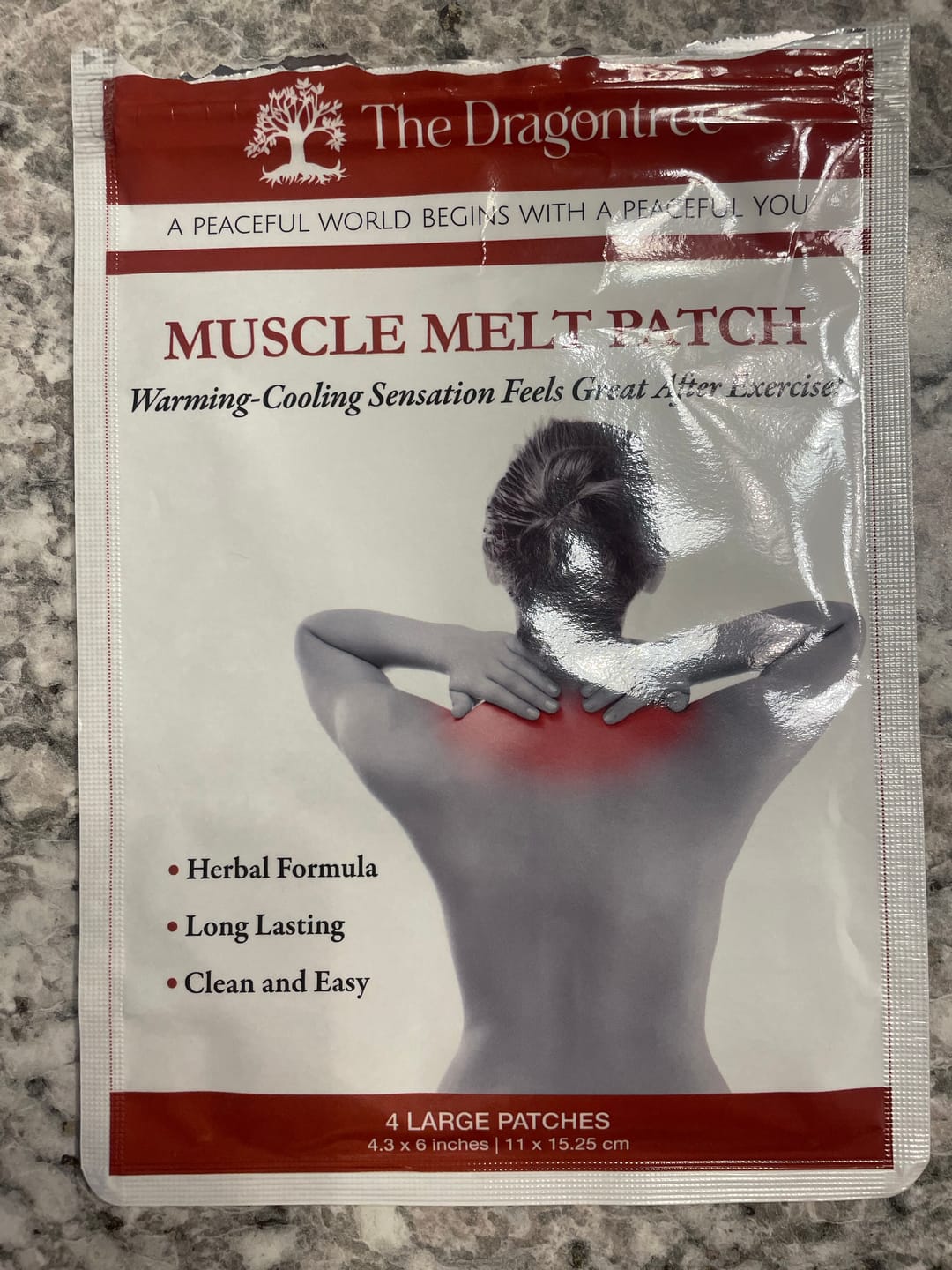 Customer photo review of Muscle Melt Patch (Special Offer)