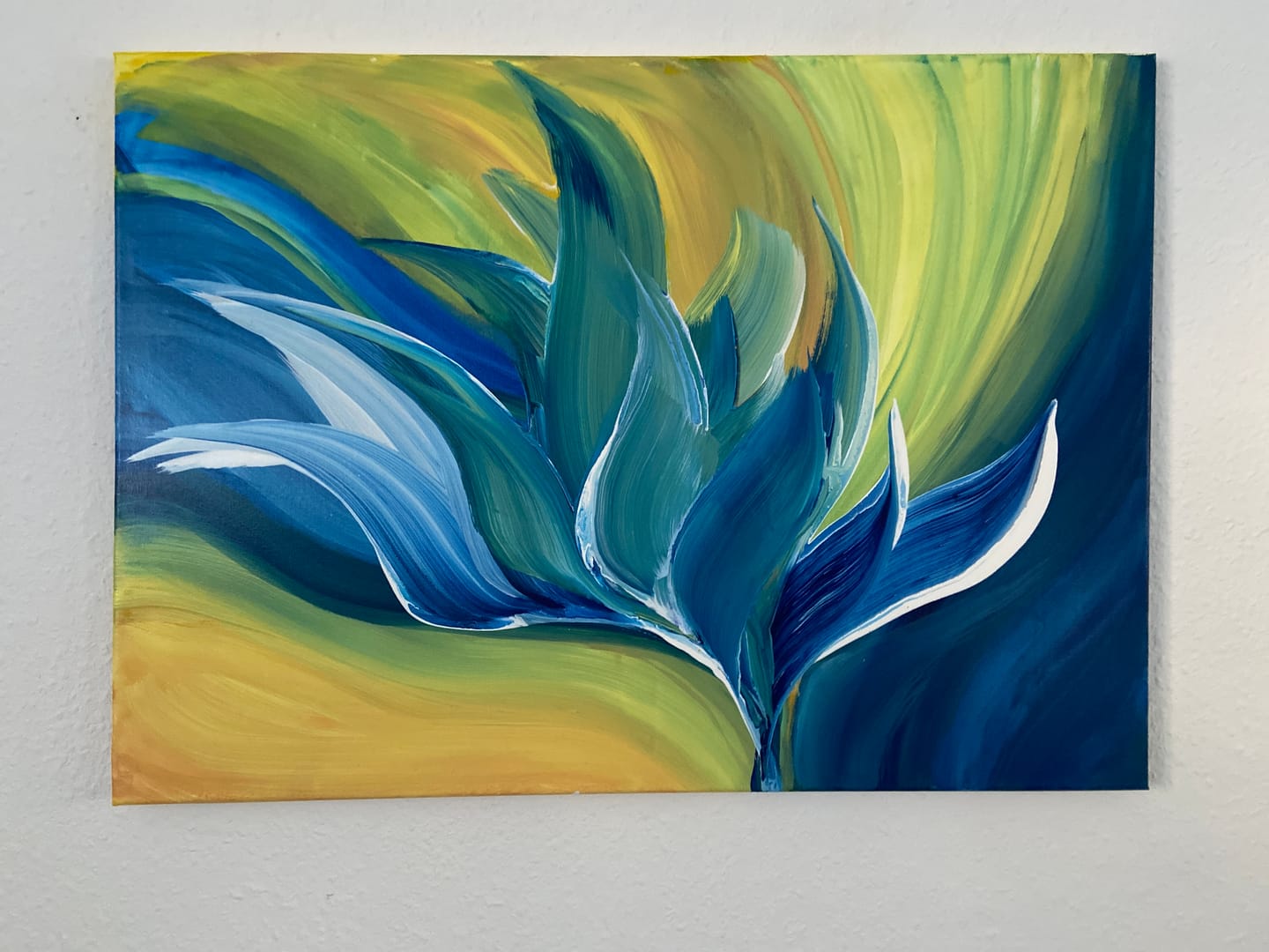 Customer photo review of Acrylfarbe - Zitronengelb Hell