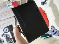 Customer photo review of Leather Portfolio Bag With Handle