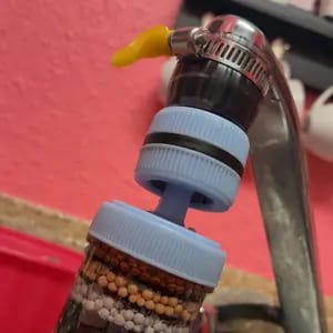 Customer photo review of Filtraggio Acqua Pulita Filtro Rubinetto 6 Strati Girevole