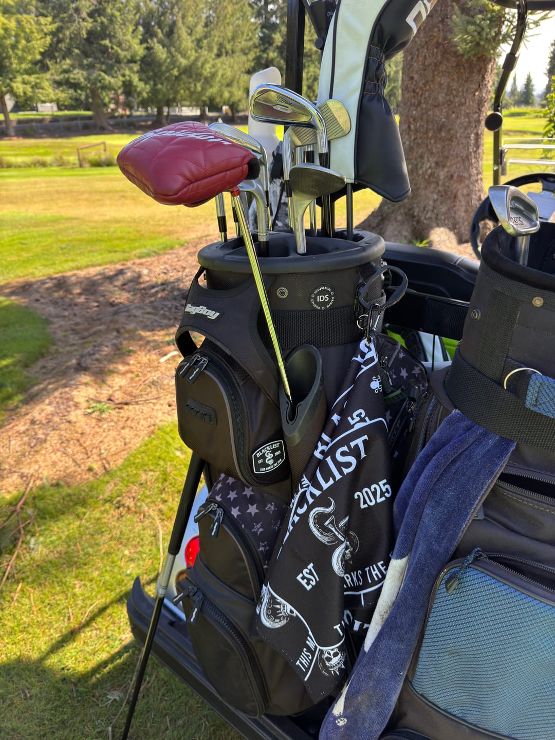 Customer photo review of Blacklist Towel - Double-Sided Mark