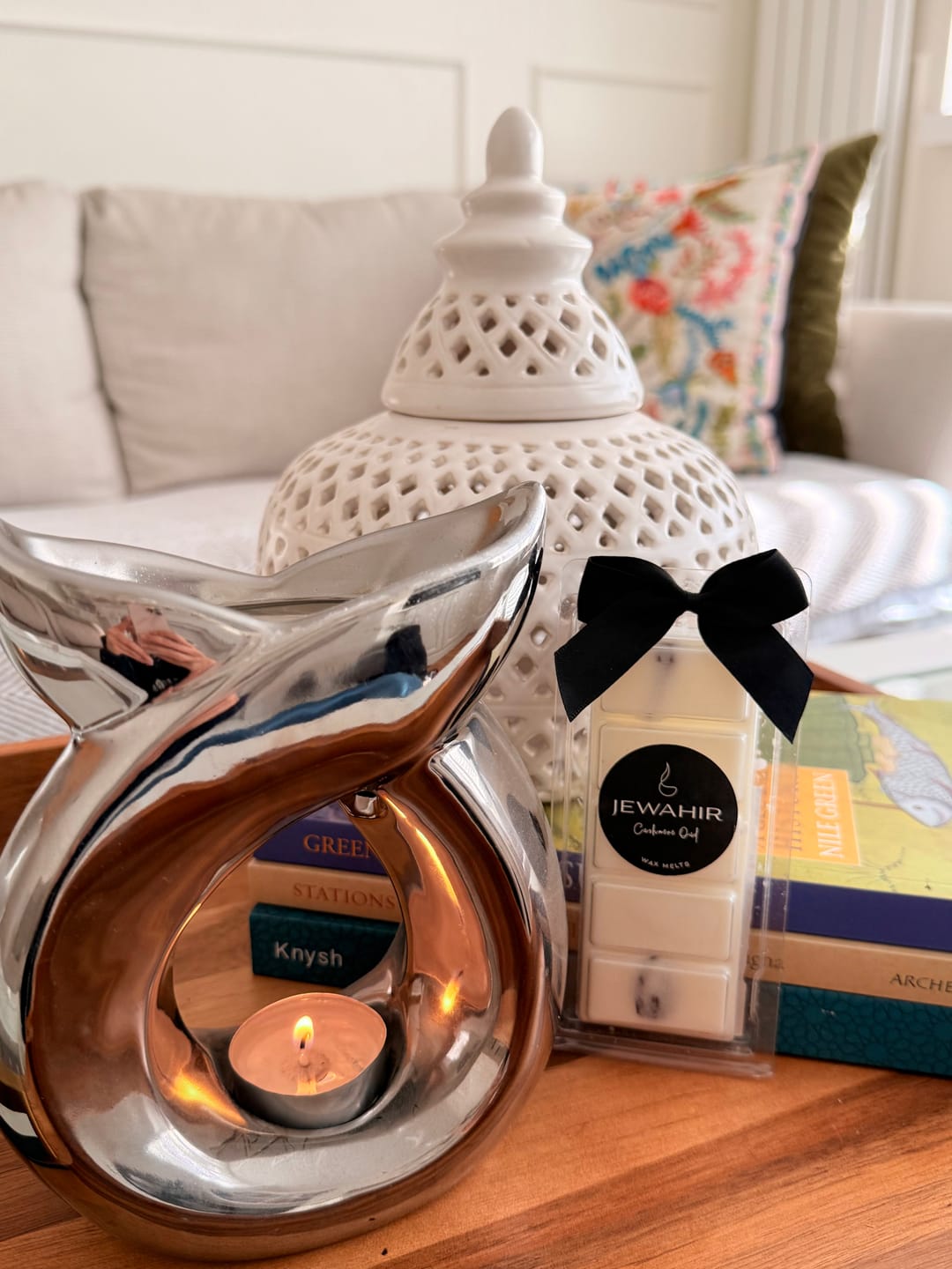 Customer photo review of Cashmere Oud Wax Melts