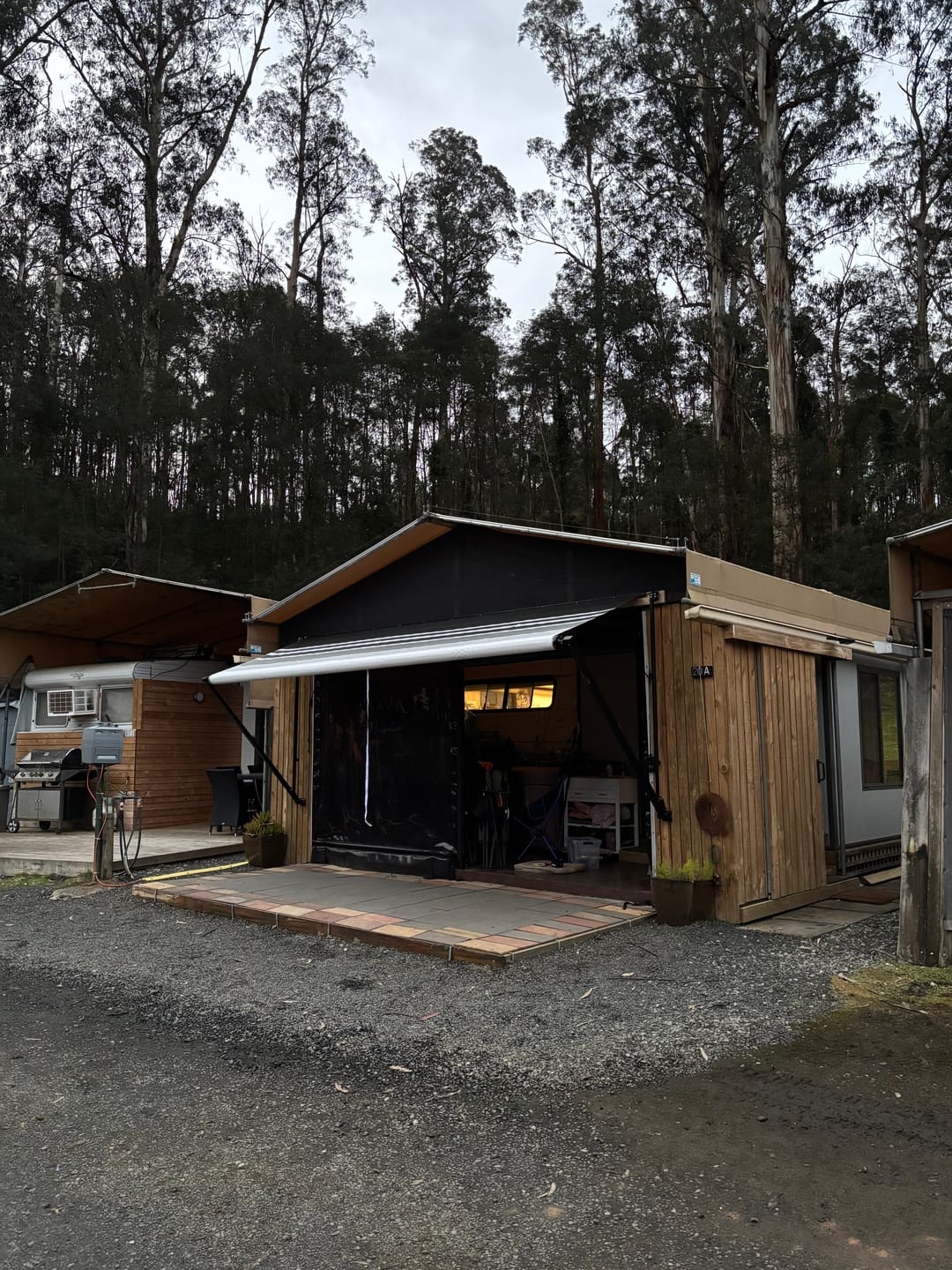 Customer photo review of Awnlux Retractable Roll-Out Caravan Awning W-5600NC