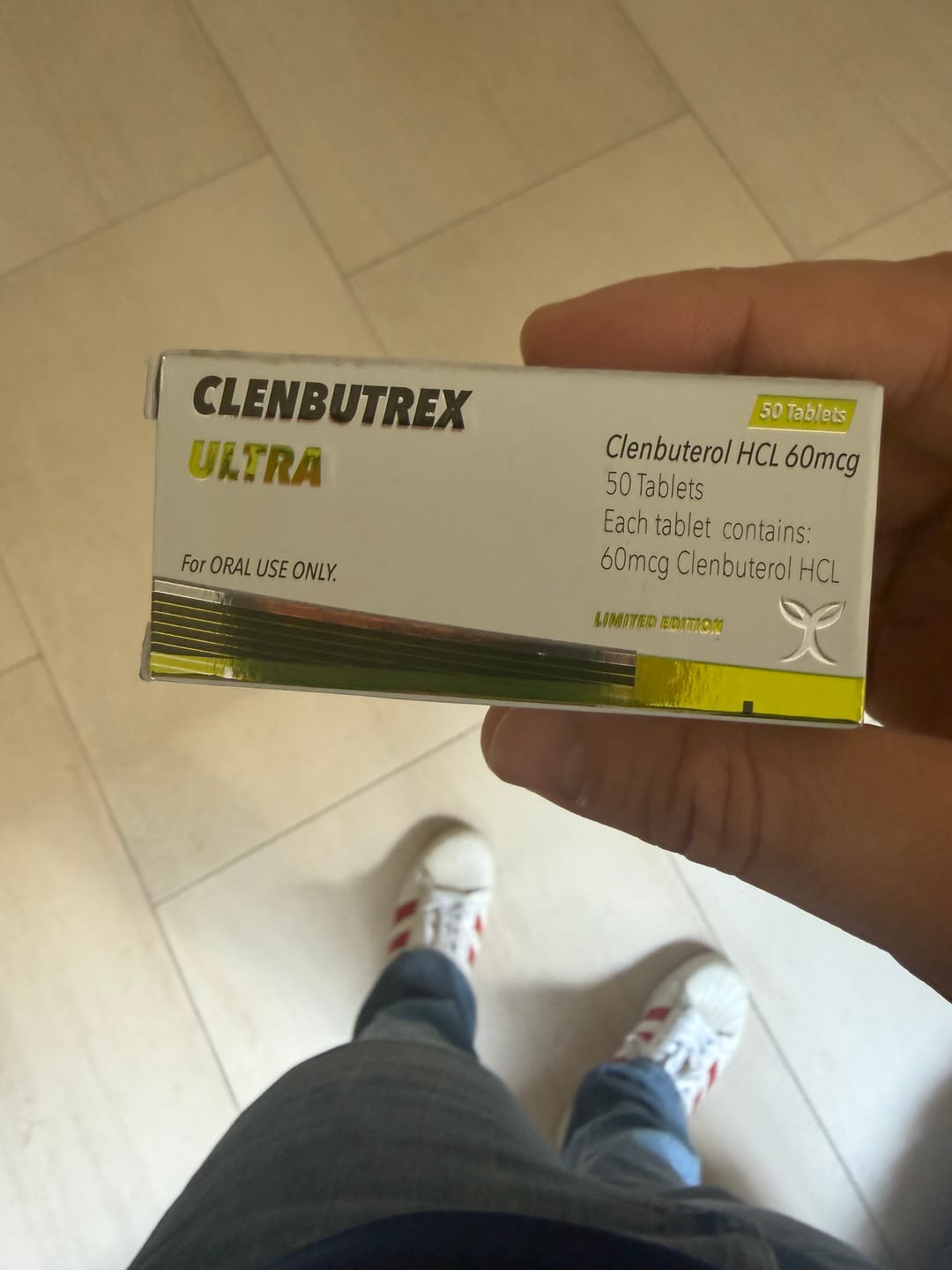 Customer photo review of CLENBUTREX ULTRA | Clembuterol 60mcg 50 tabs