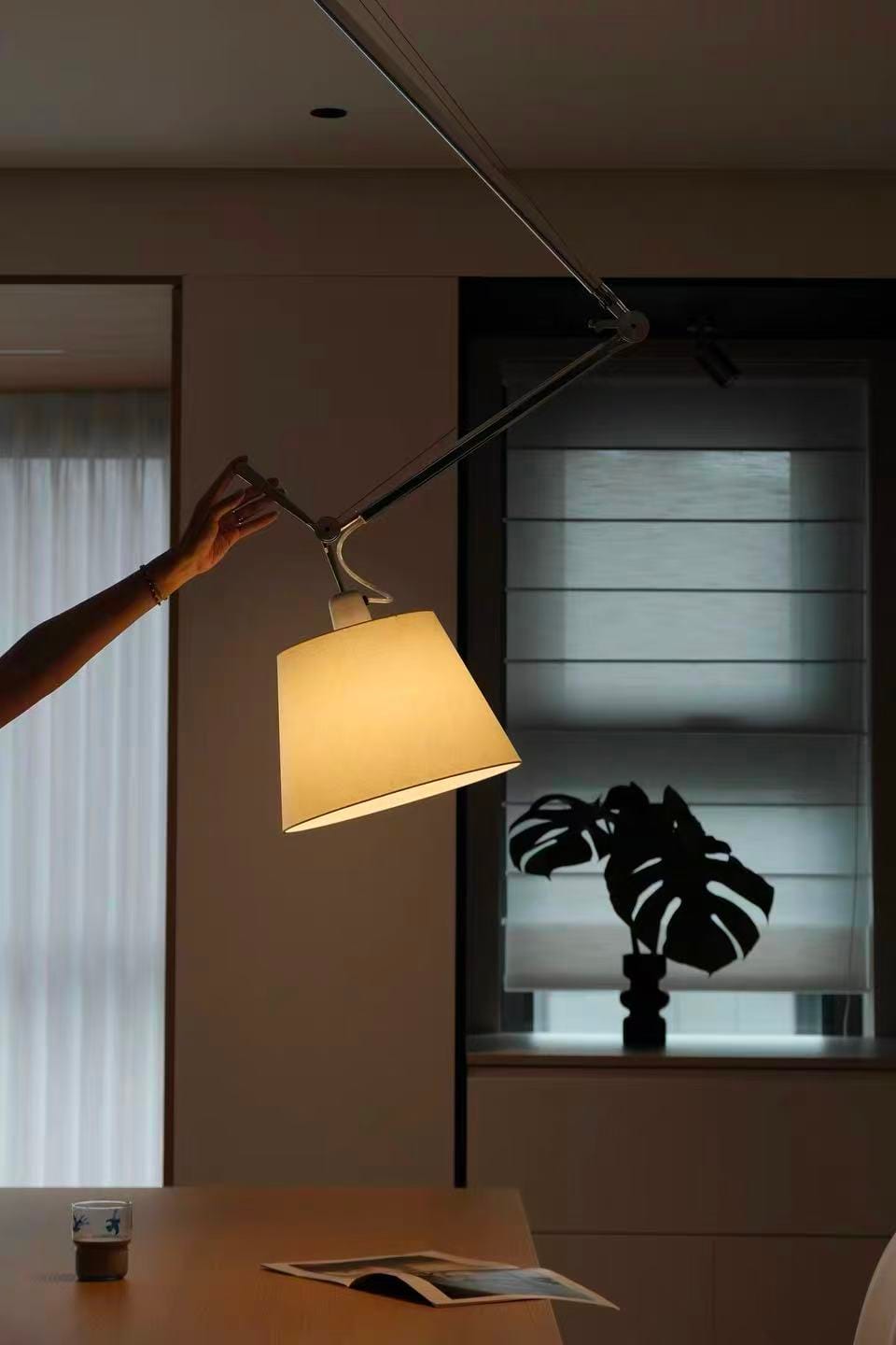 Customer photo review of WOMO Modern Swing Arm Pendant Ligh-WM3203