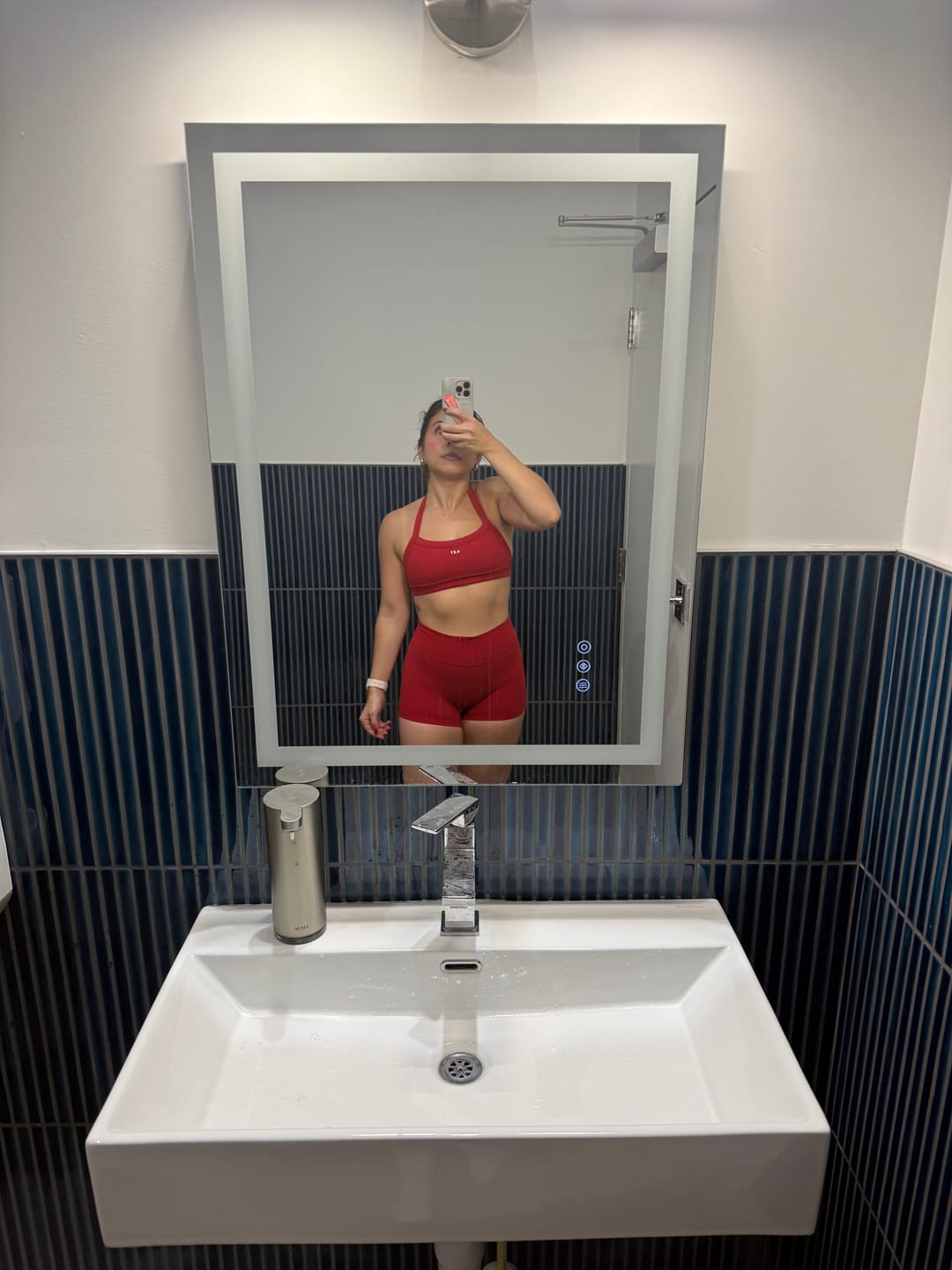 Customer photo review of The Halter Bra Scarlet