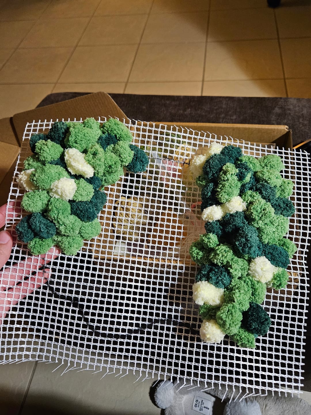 Customer photo review of FLORAL GROVE - Moss Coaster Kit