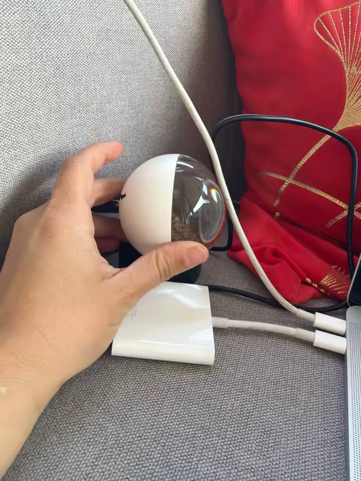 Customer photo review of 3D Video Crystal Ball