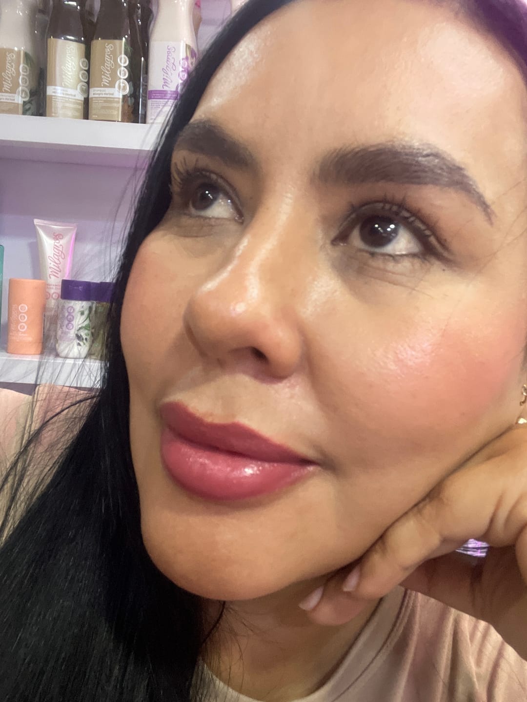 Customer photo review of TINTA DE MAQUILLAJE | SERUM TINTED