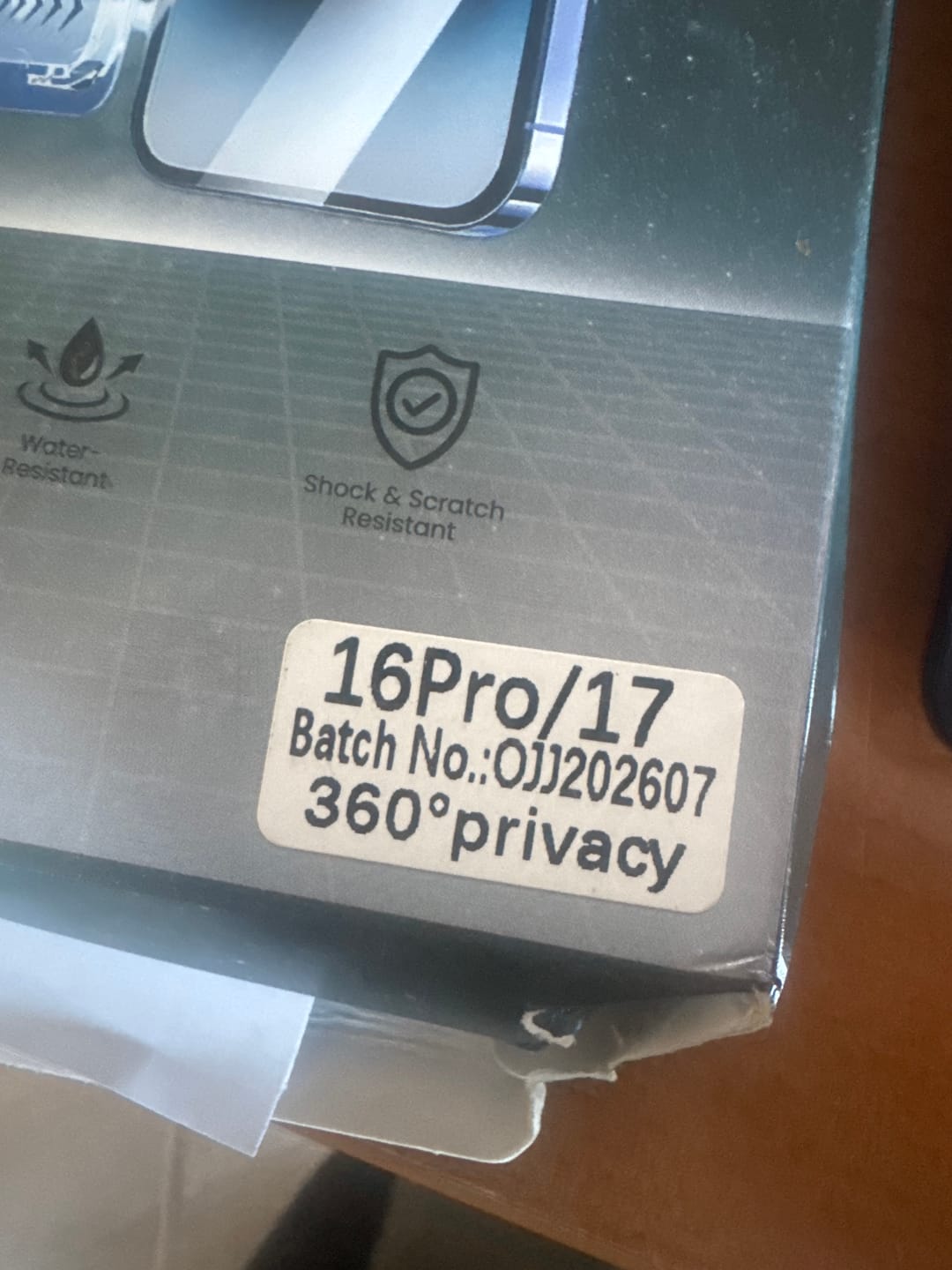 Customer photo review of Protezione dello schermo 3-in-1 - iPhone