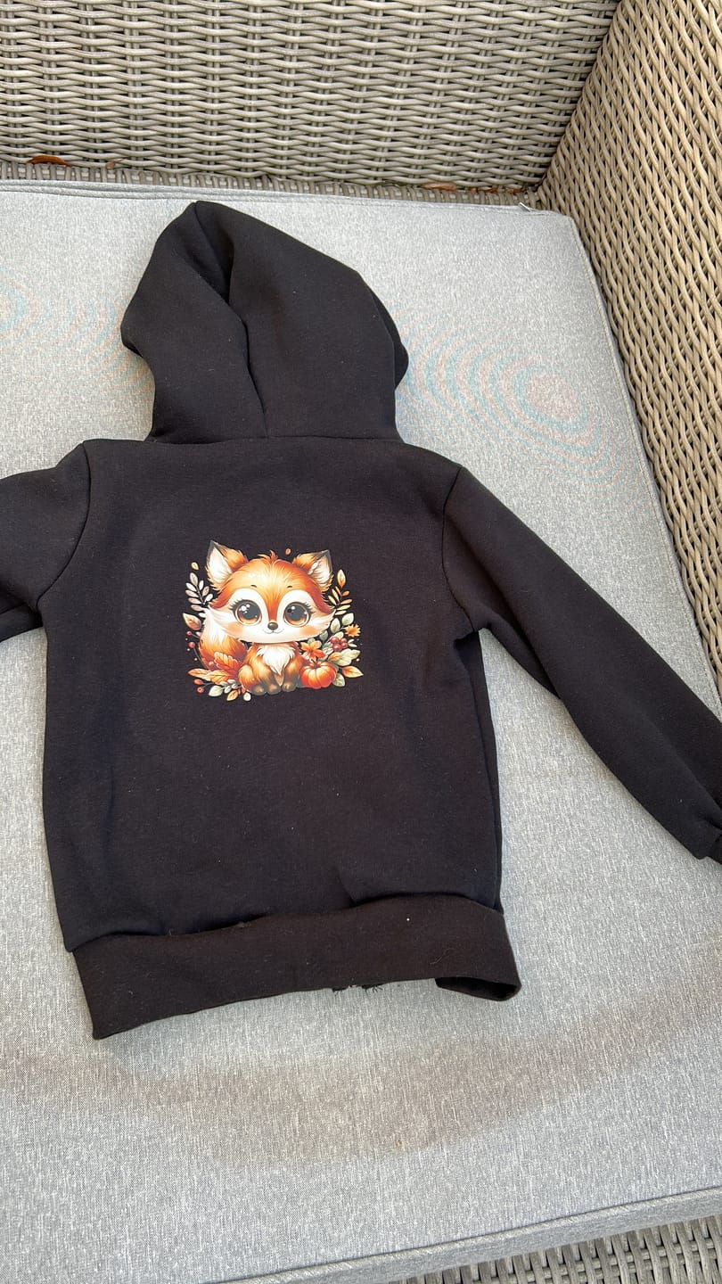 Customer photo review of Bügelbild Fuchsbaby