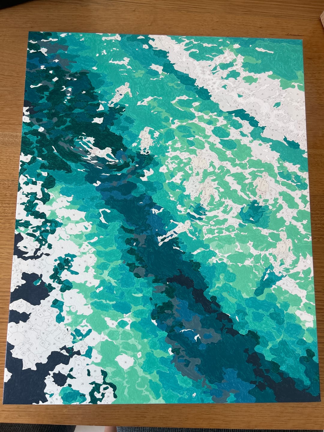 Customer photo review of Clear Waters | Paint by Number