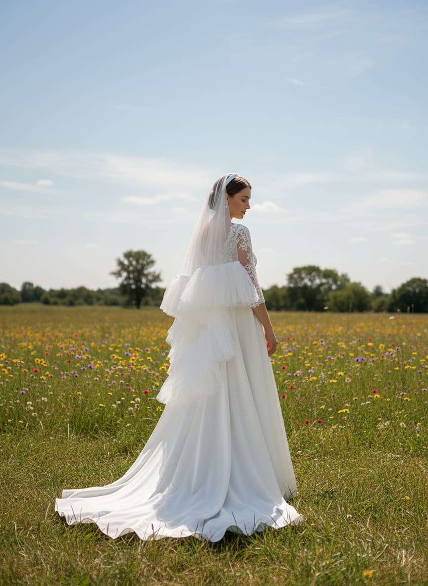 Customer photo review of The "Aria" Veil