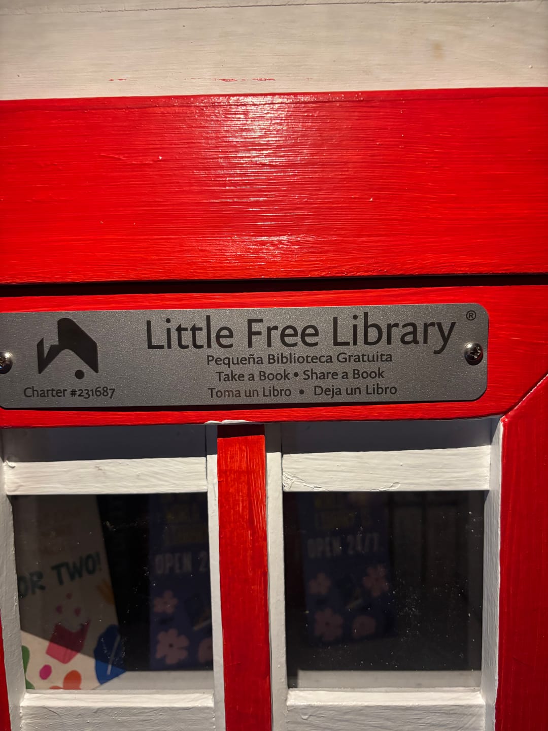 Customer photo review of English-Spanish Bilingual Official Charter Sign