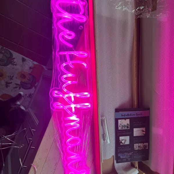 Customer photo review of Custom Sign for Jacob Perez