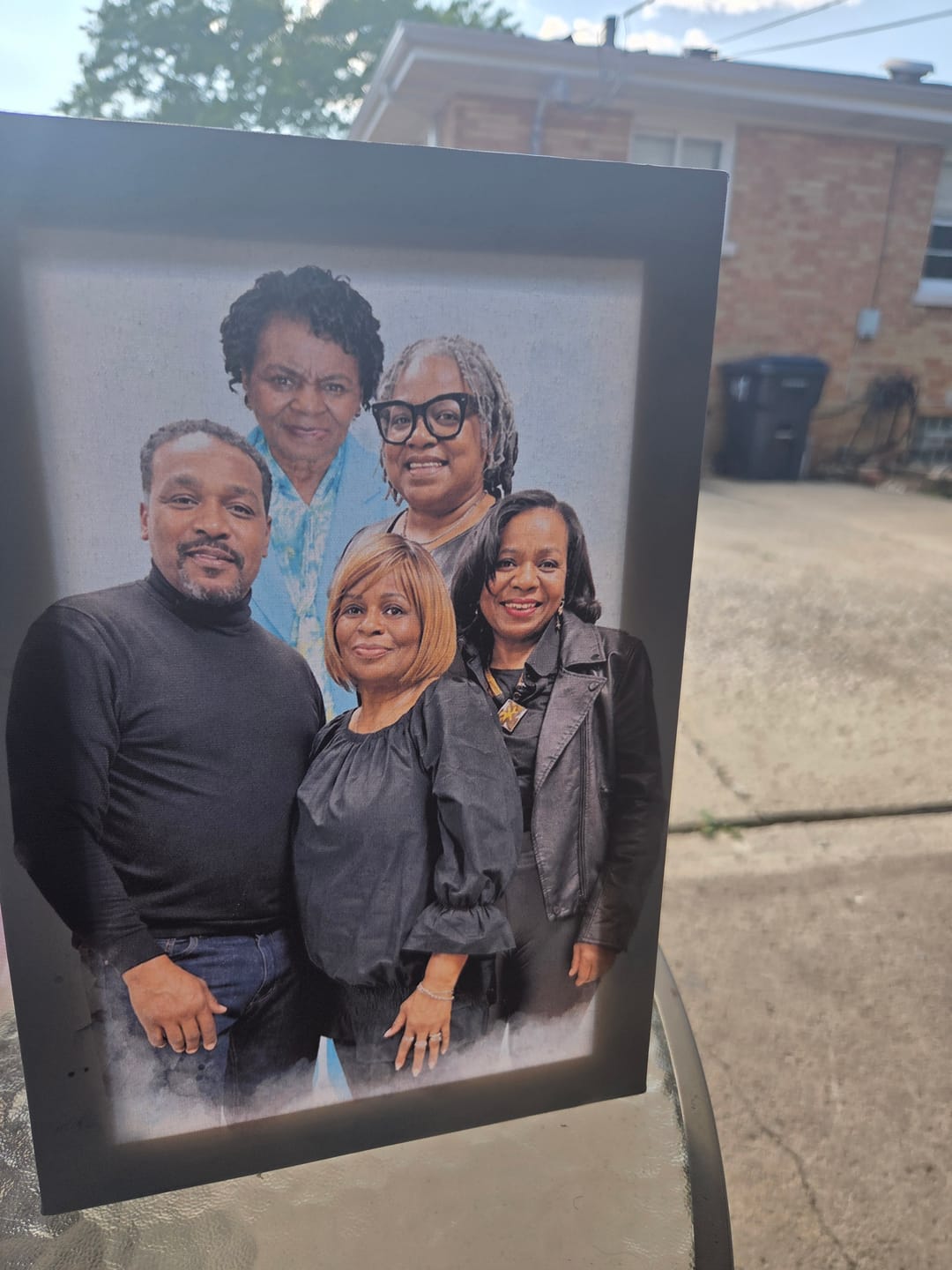 Customer photo review of Custom Combine Photos Loved Ones, Family Portrait - Personalized Customized Canvas - Gift For Family Members