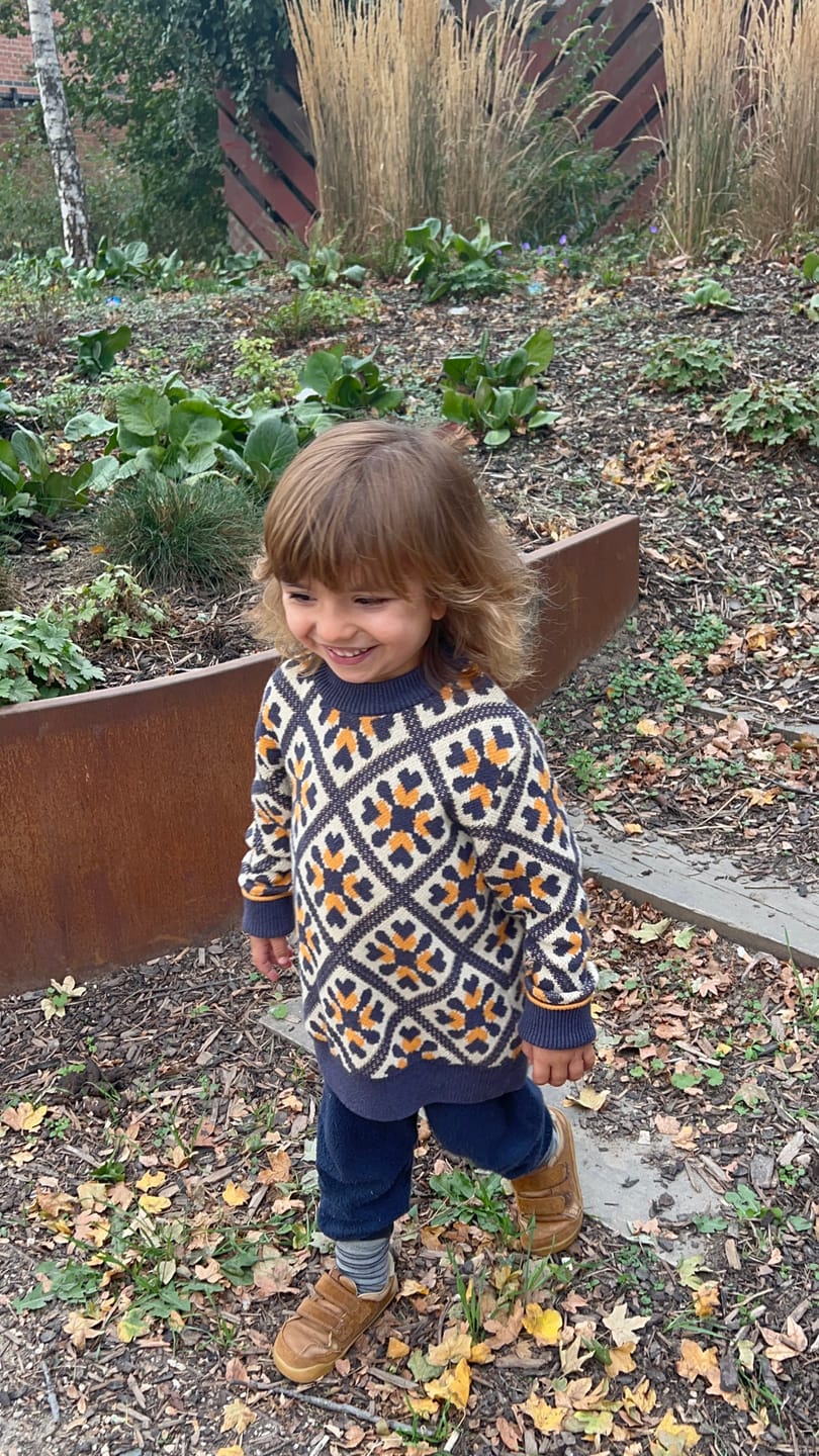 Customer photo review of Diamond Snuggly Knitted Jumper
