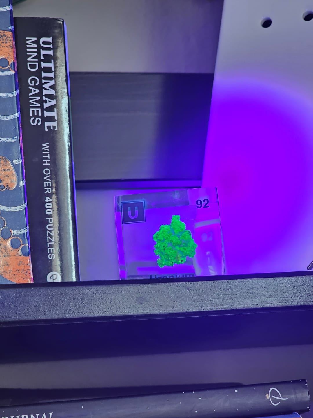 Customer photo review of Uranium Element Cube (2inch Autunite)