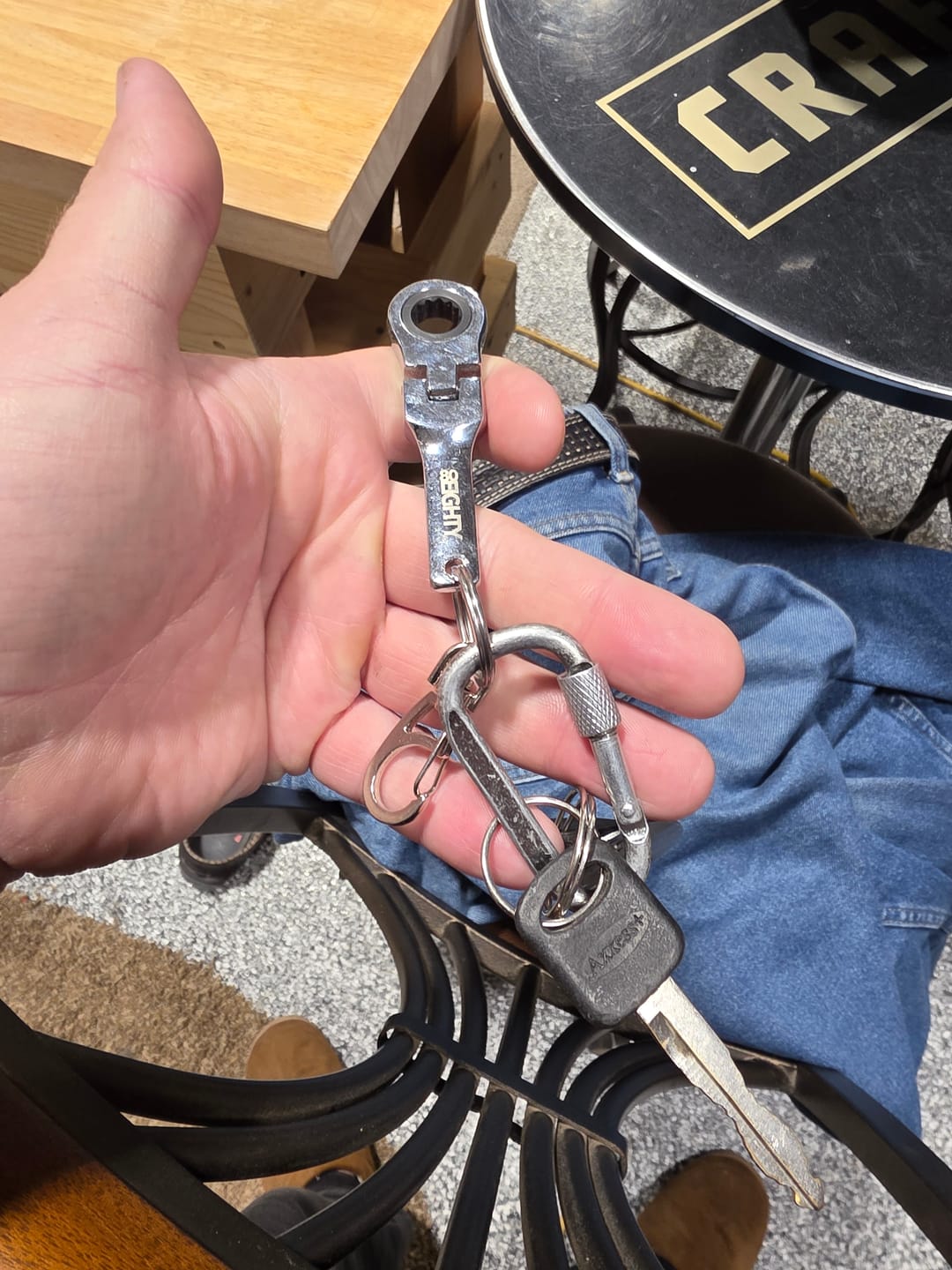 Customer photo review of 80Eighty® 10mm Wrench Keychain