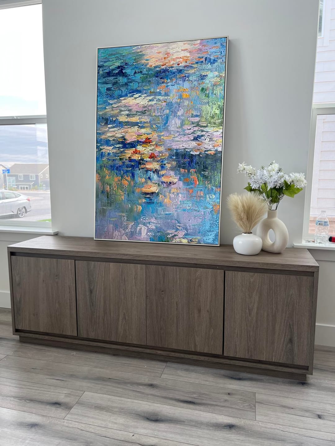 Customer photo review of Colorful Abstract Painting Canvas #AW157