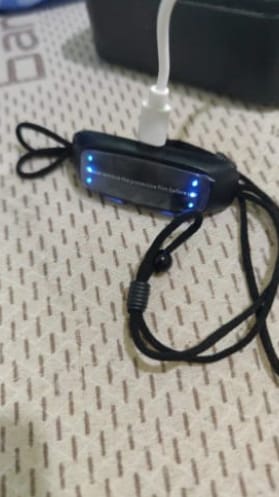 Customer photo review of Dispositivo antirronquidos silencioso con pulsos suaves