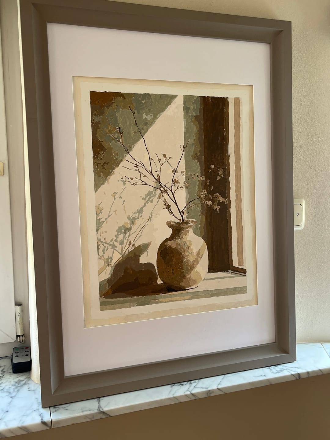Customer photo review of Malen nach Zahlen - Zweige im Licht