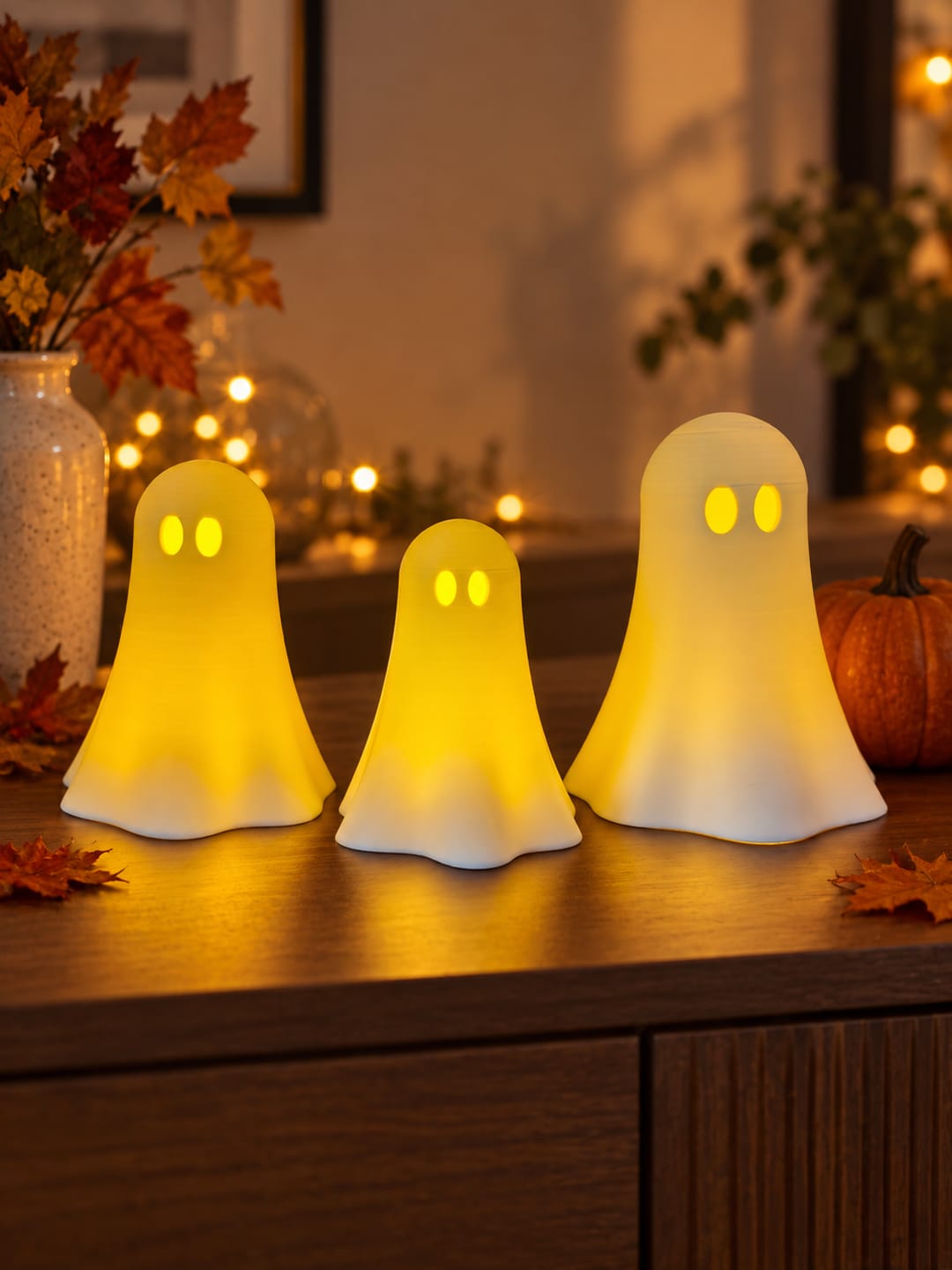 Customer photo review of Boo Ghost Tealight Holders