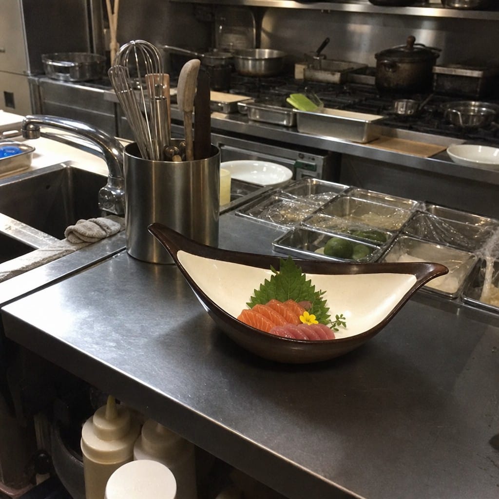 Customer photo review of Leaf-Shaped Bowl 305mm Melamine for Creative Presentations