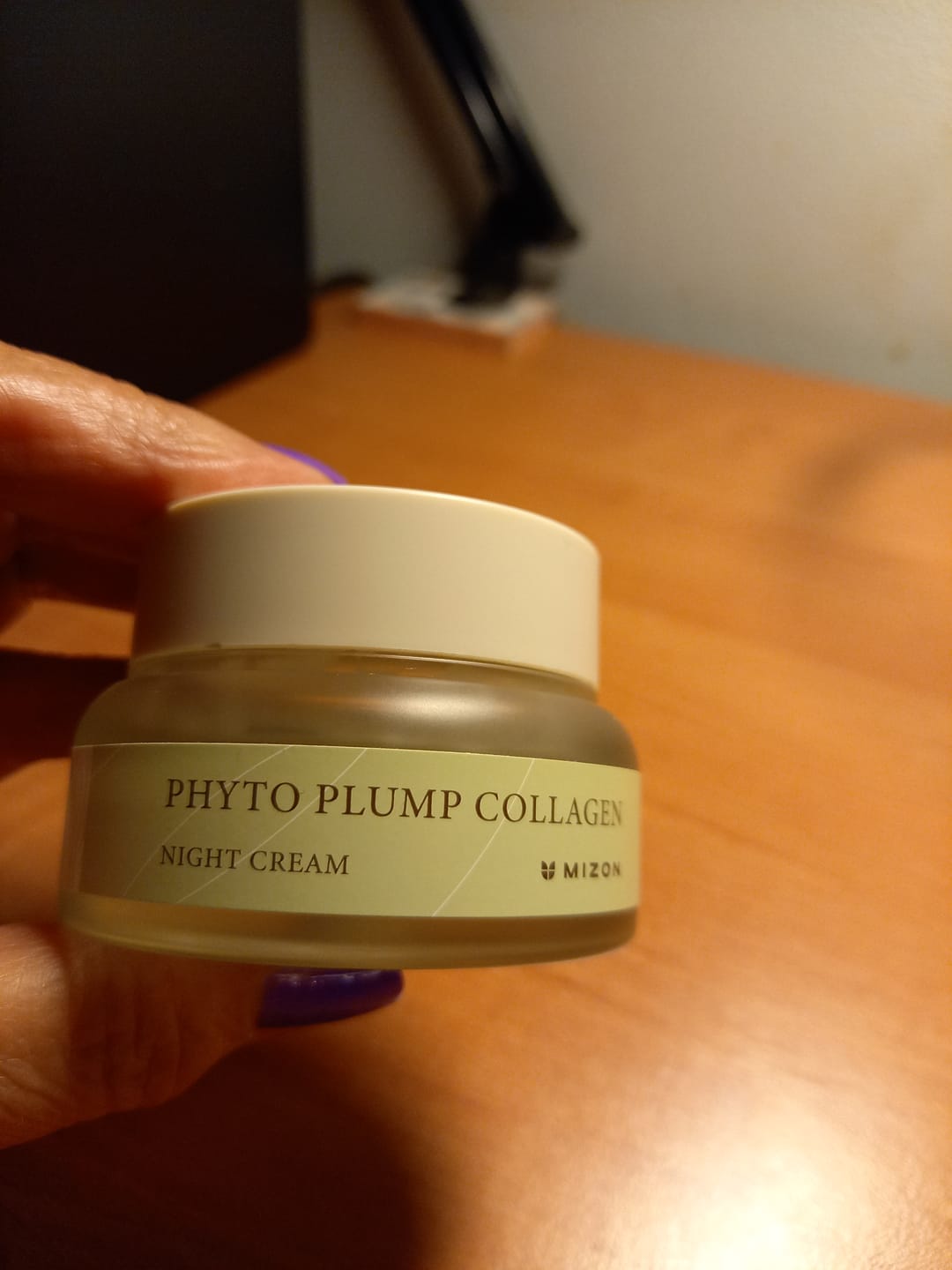 Customer photo review of Barojošs nakts krēms ar fitokolagēnu Mizon Phyto Plump Collagen Night Cream