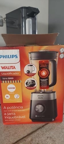 Customer photo review of PHILIPS Liquidificador Série 5000, RI2242, Preto, Jarra Inquebrável, Walita