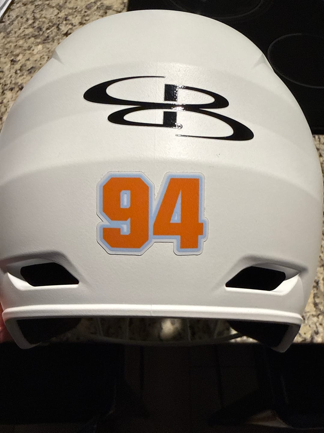 Customer photo review of Helmet Number Kit