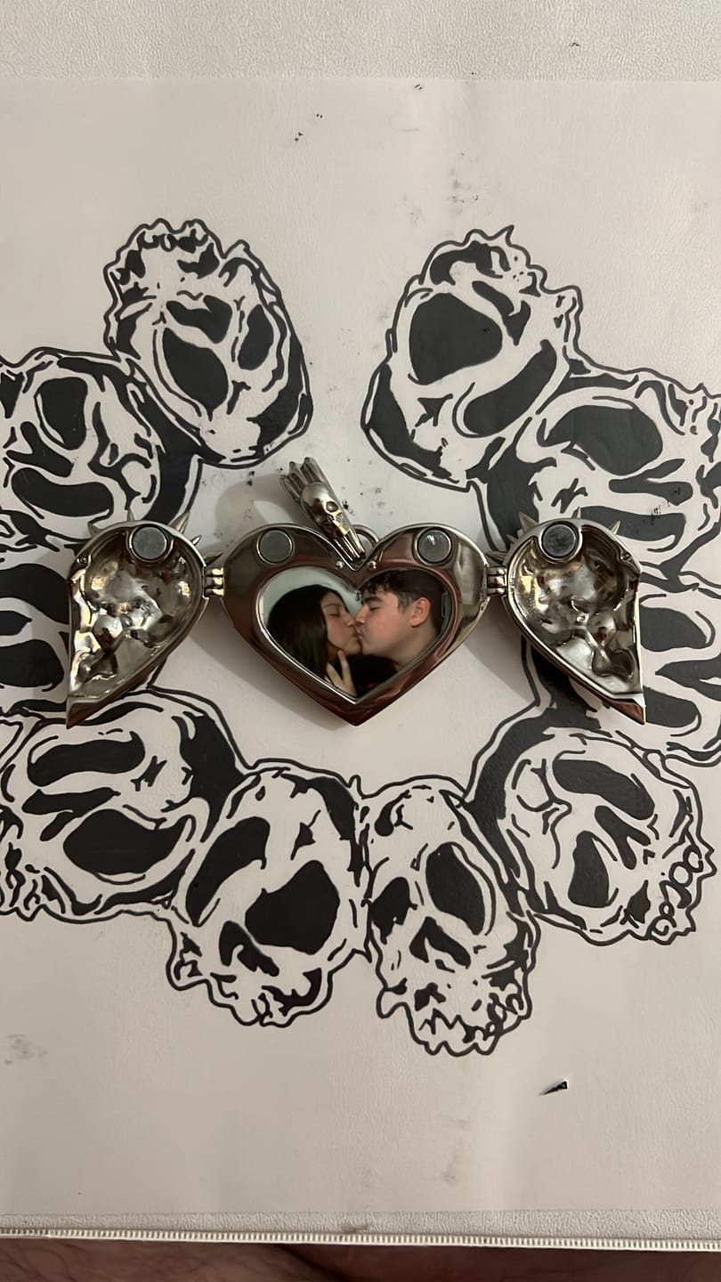 Customer photo review of 'TIL DEATH DO US PART' LOCKET PENDANT