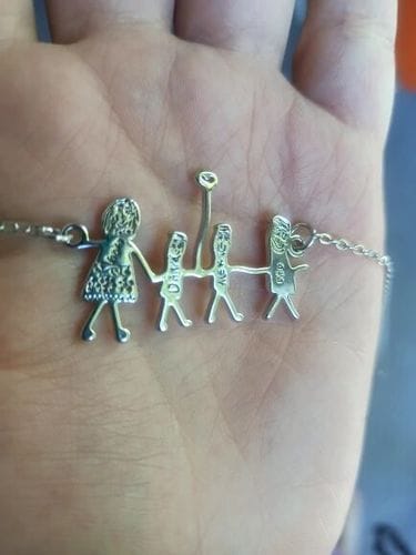 Customer photo review of Halskette aus Kinderzeichnung