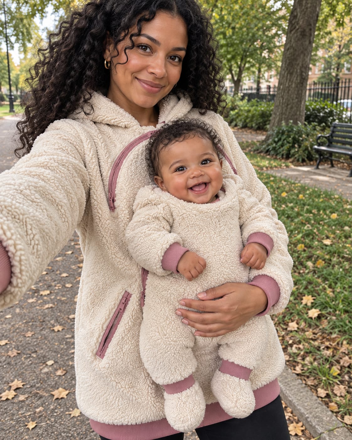Customer photo review of NÄHLI Duo – Hoodie mit Babyeinsatz