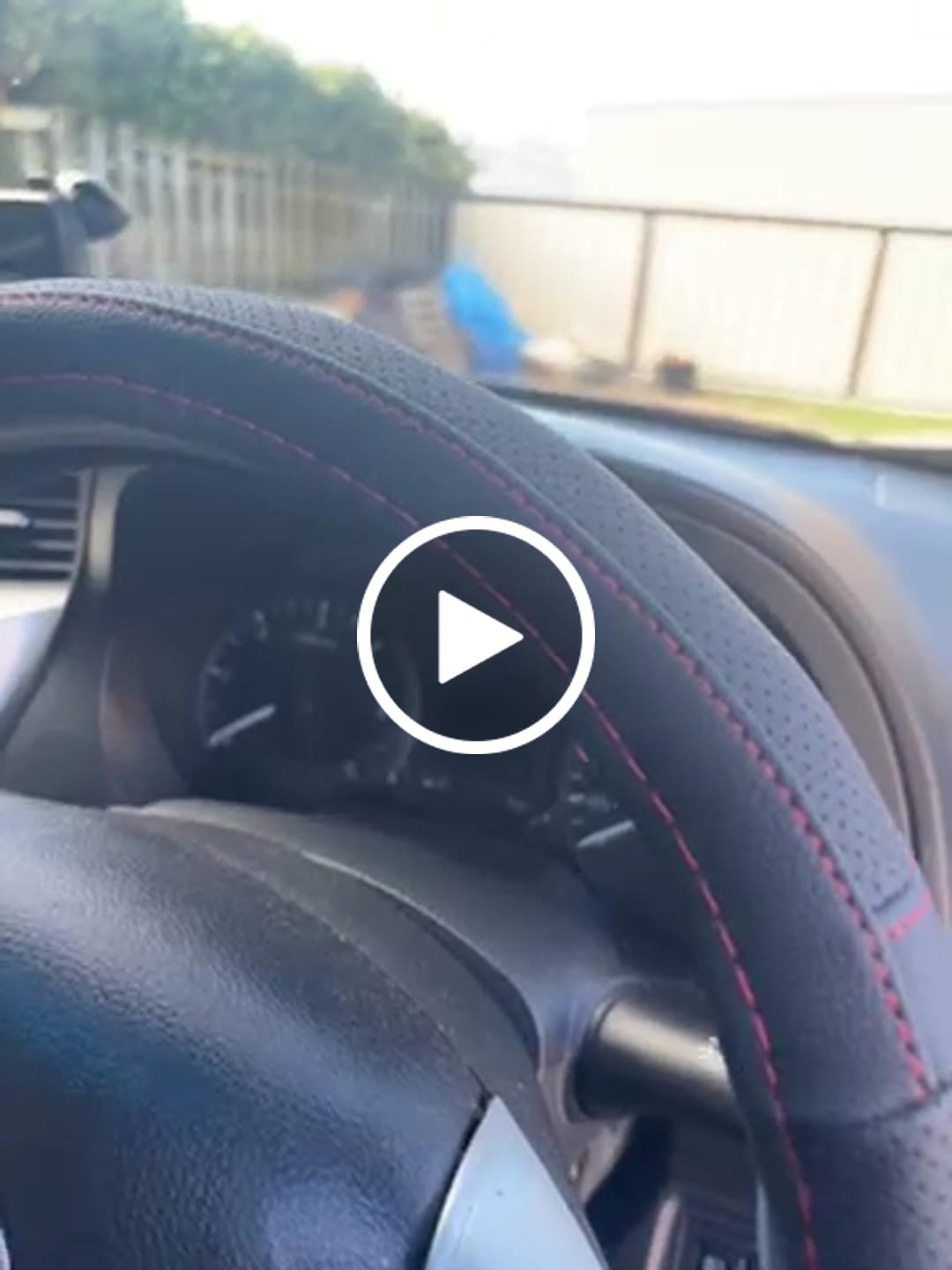 Customer video review of Steering Wheel Cover for Nissan Navara Dual Cab 2015 - Current (NP300/D23 STX with rear cupholder) - Black Microfiber Leather - Circle 38 cm