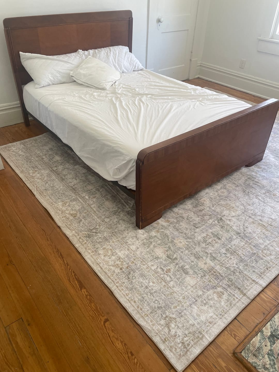 Customer photo review of Eden Washable Area Rug -  Light Green