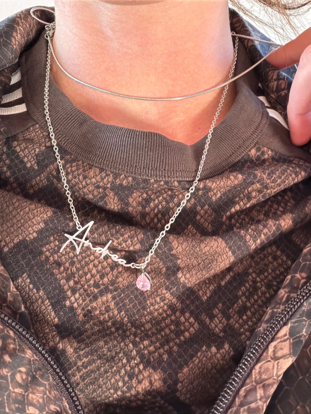 Customer photo review of Lucce Signature Necklace
