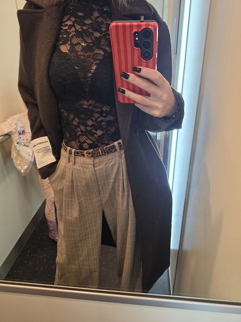 Customer photo review of Zania Wool Long Coat | Brown