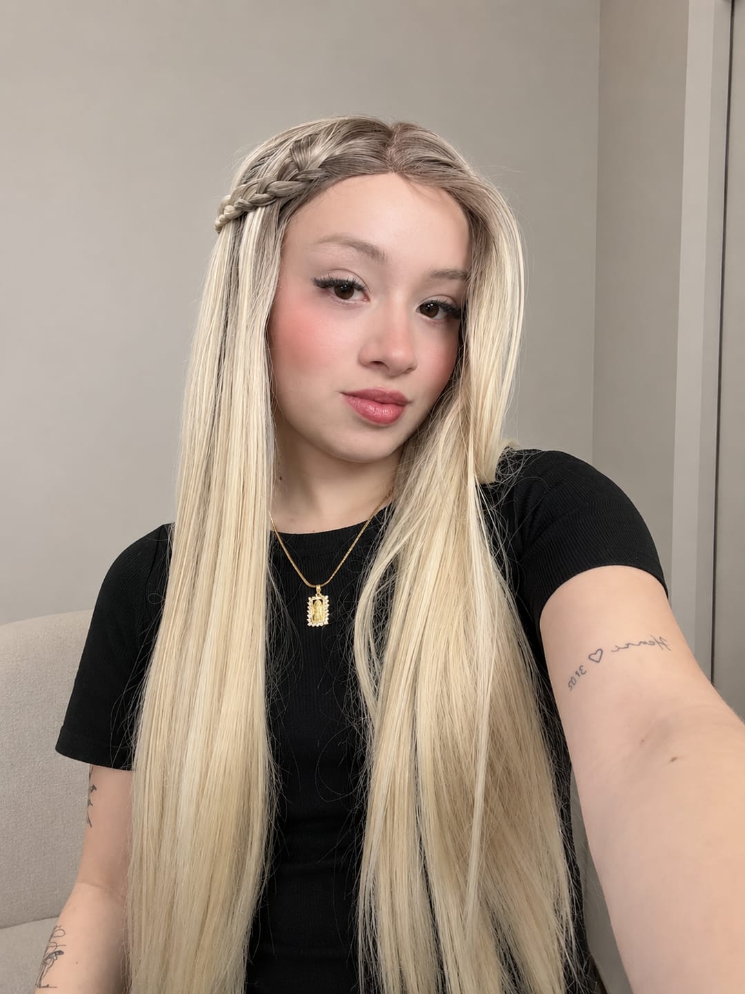 Customer photo review of Lace Front Helena Loira 806 Lisa - Repartição Livre 13x4