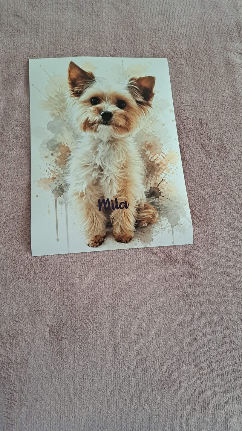 Customer photo review of Personalisiertes Poster - Aquarell Realistisches Porträt