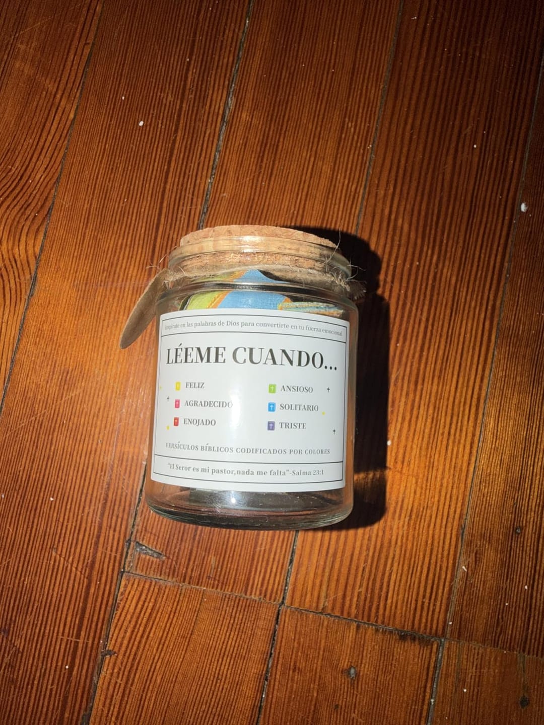 Customer photo review of HOLYJAR – Frasco de Versículos por Emociones