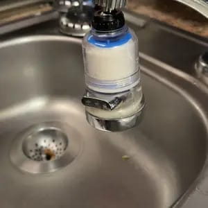 Customer photo review of Filtraggio Acqua Pulita Filtro Rubinetto 6 Strati Girevole